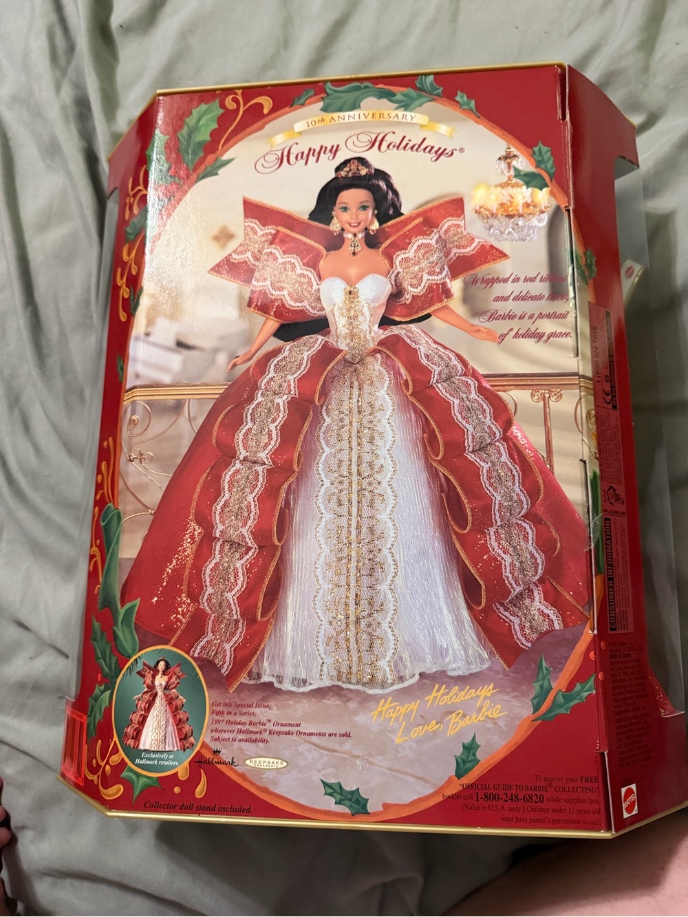 Mattel Holiday Barbie Doll - Red, White & Gold